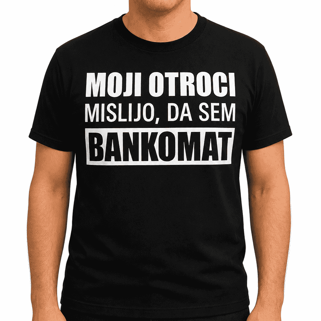 Smešna majica – MOJI OTROCI MISLIJO, DA SEM BANKOMAT