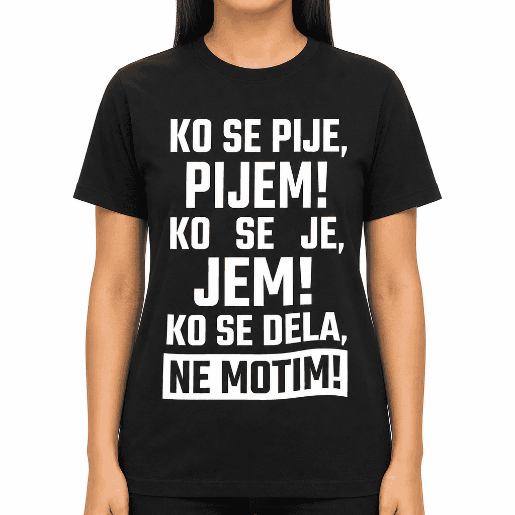 Smešna majica Ne motim