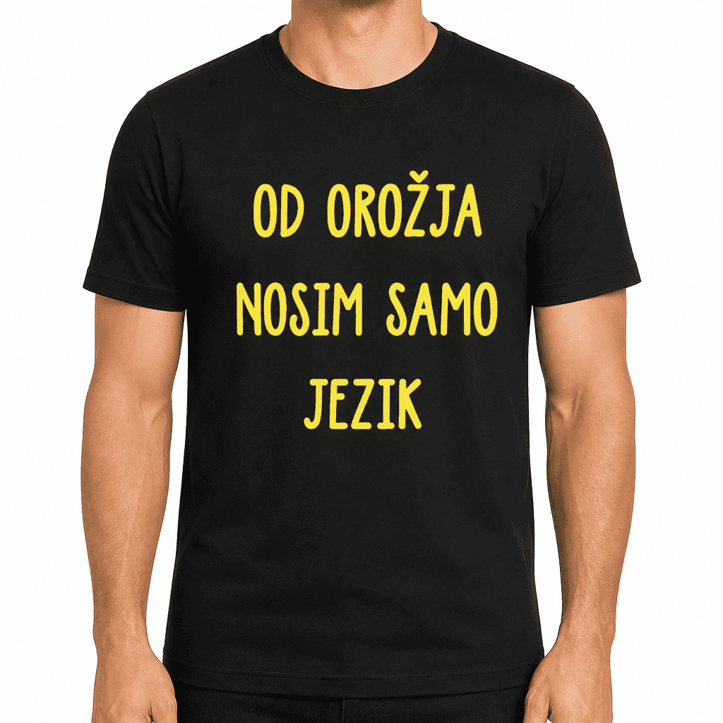 Smešna majica nosim samo jezik