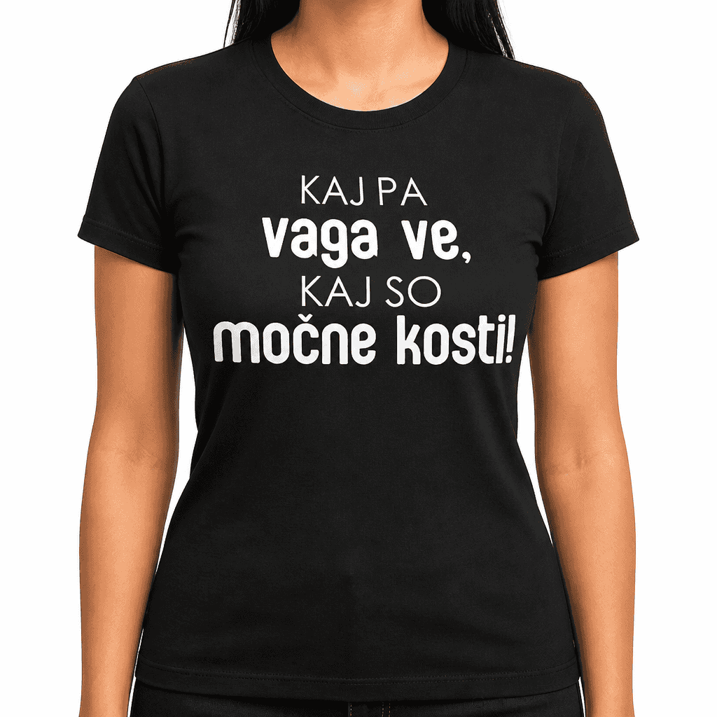 Smešna majica močne kosti