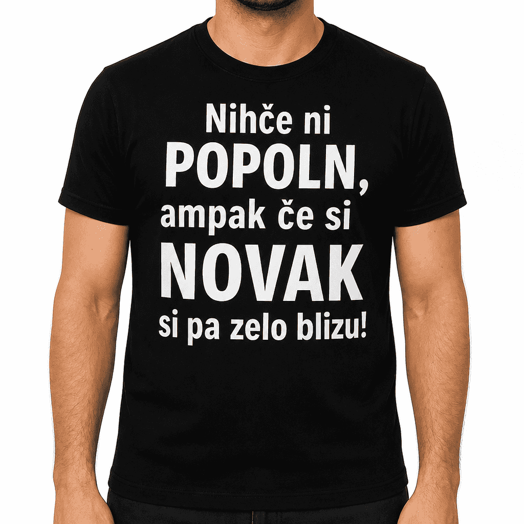 Smešna majica popoln