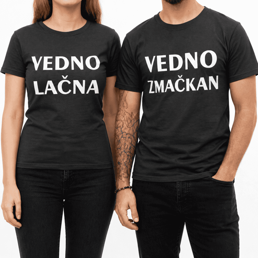 Majica (komplet) mačkast in lačna