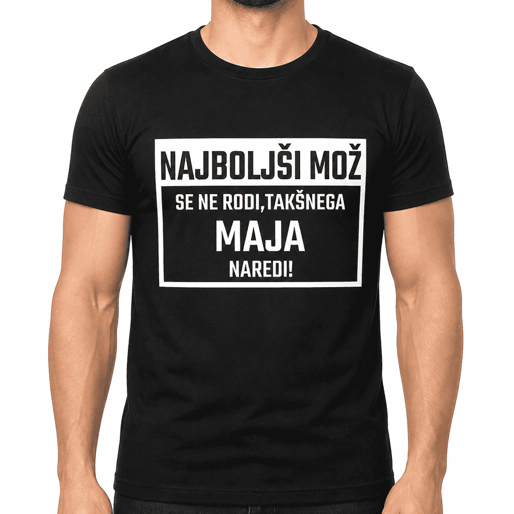 Smešna majica najboljši mož se ne rodi