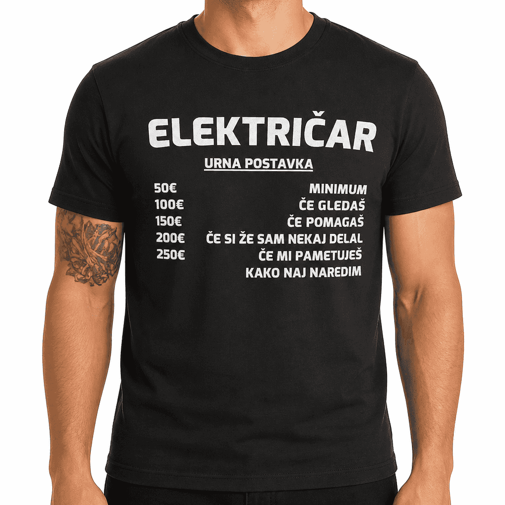 Smešna majica urna postavka (poklic po želji)