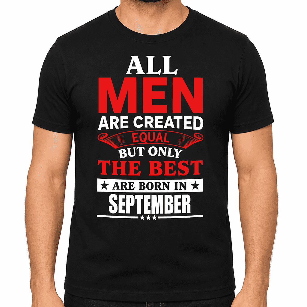 Smešna majica All men are created equal (mesec po želji)