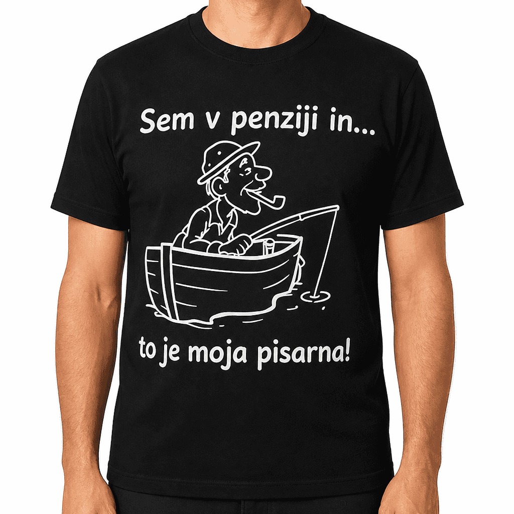 Smešna majica penzionist ribič