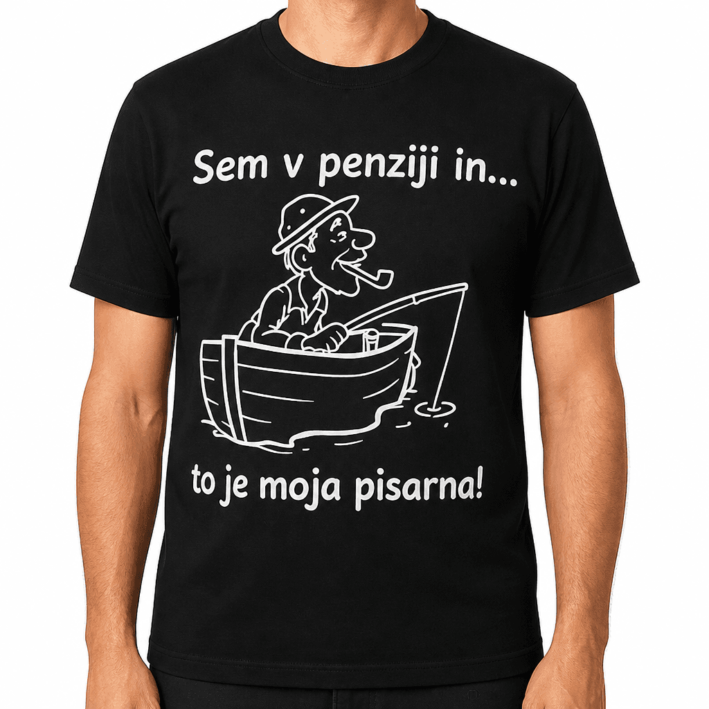 Smešna majica penzionist ribič