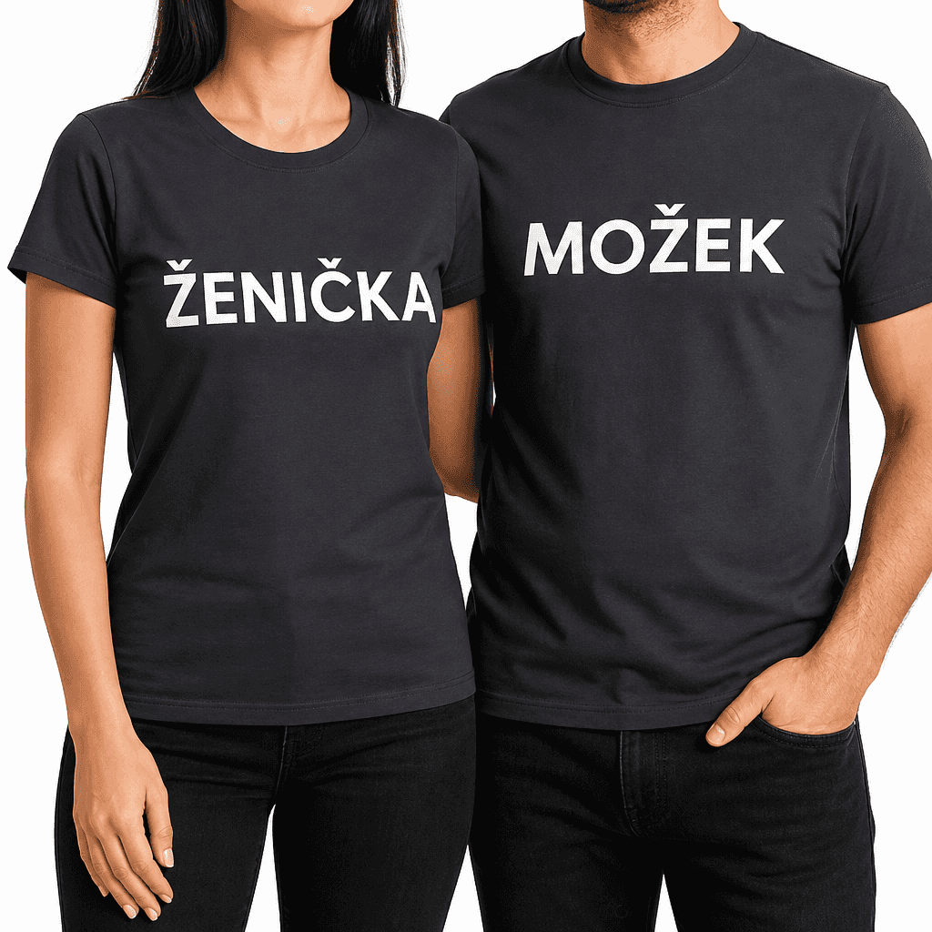 Majica (komplet) možek ženička