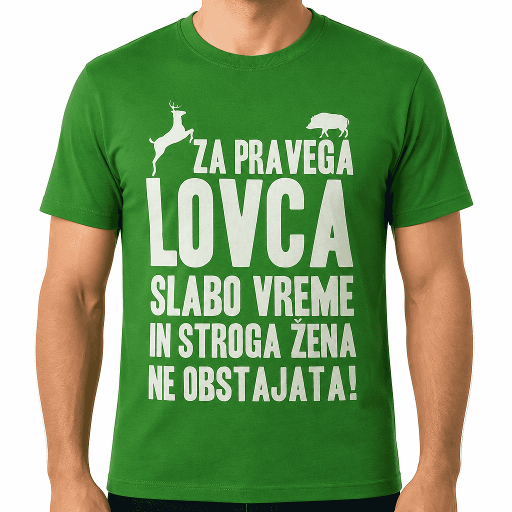 Smešna majica pravi lovec!