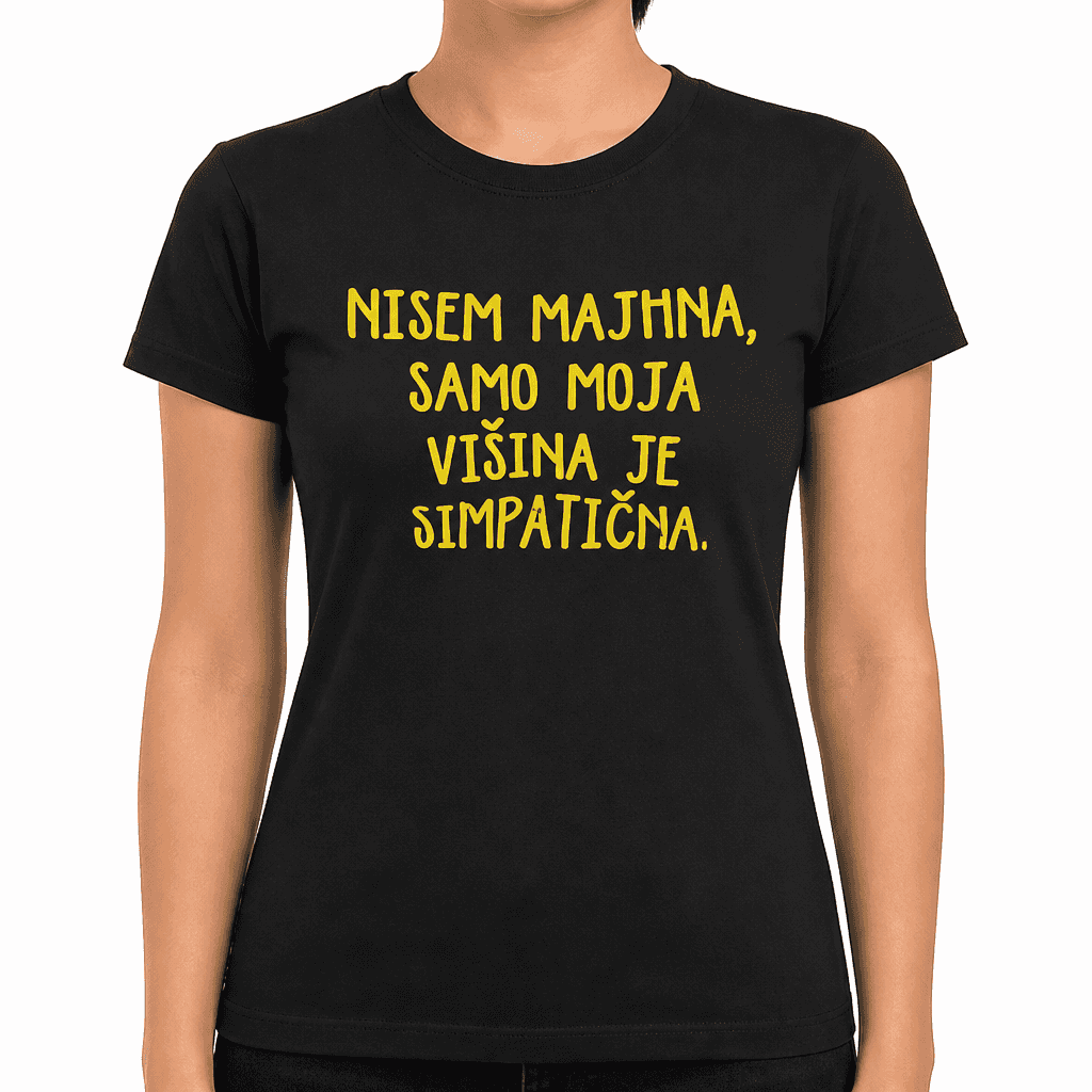 Smešna majica nisem majhna