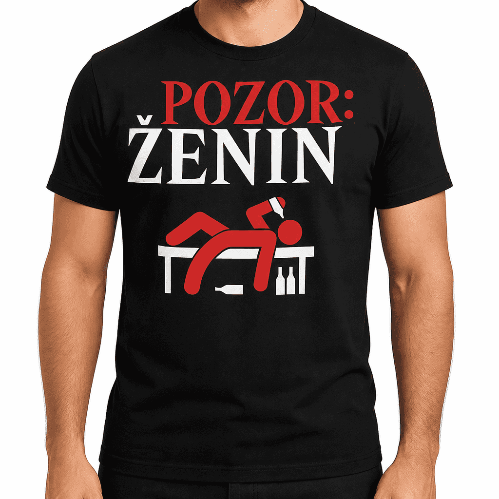 Smešna majica POZOR: ŽENIN