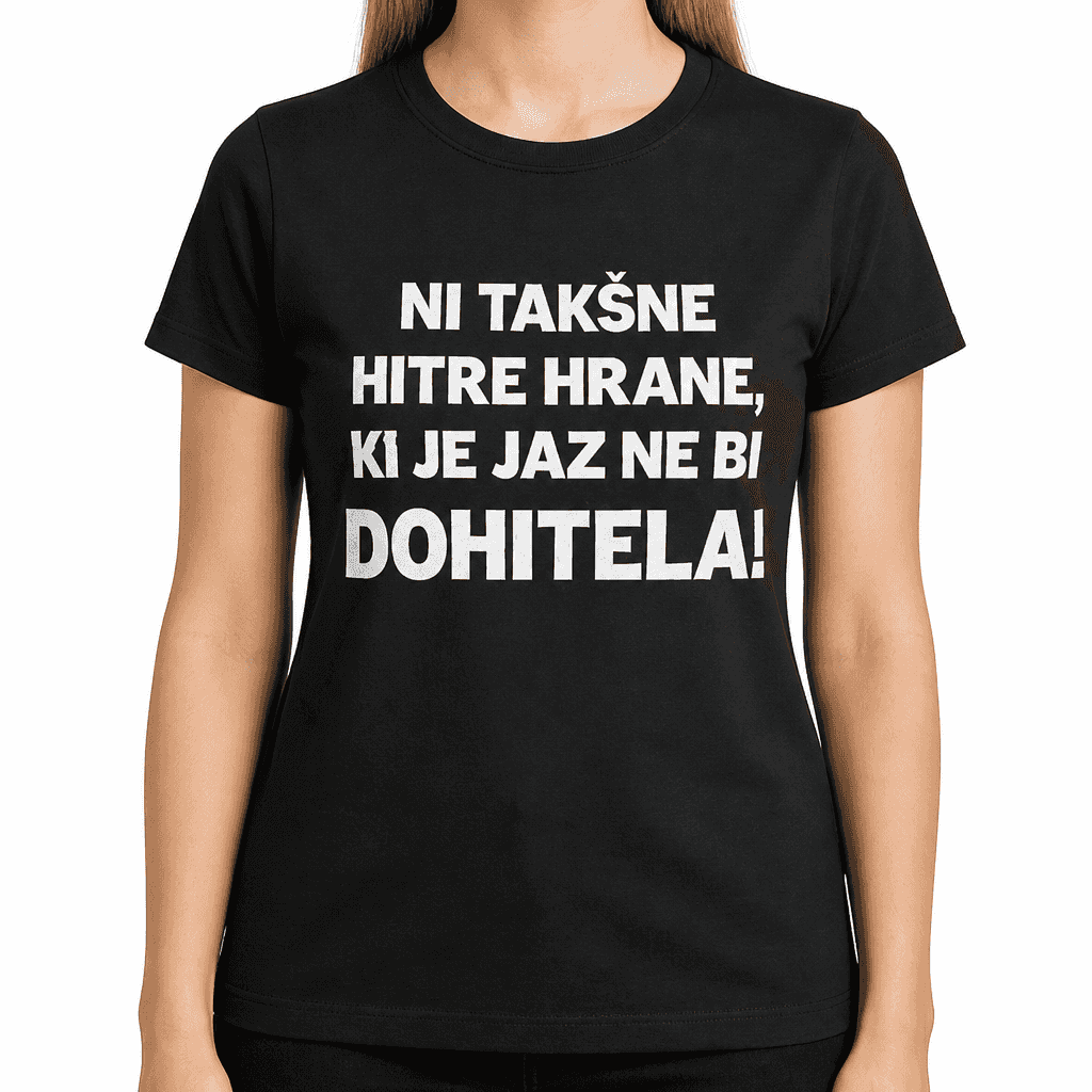 Smešna majica hitra hrana