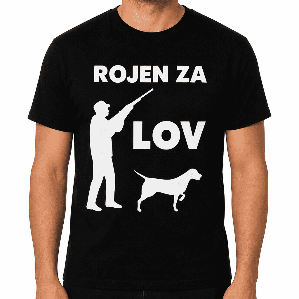 Smešna majica ROJEN ZA LOV