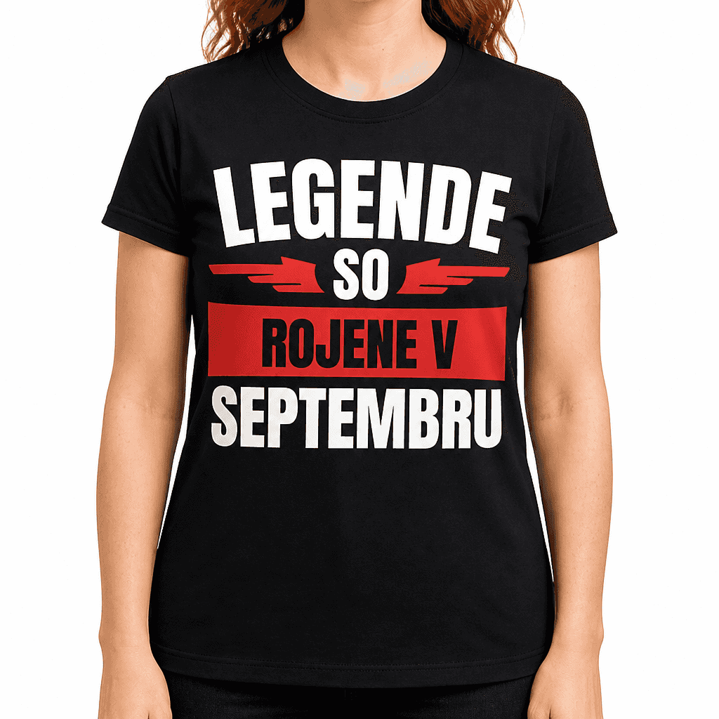 Smešna majica legende (krila) so rojene v (mesec po želji)