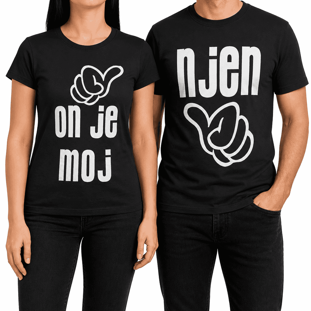 Majice (komplet) on je moj - njen