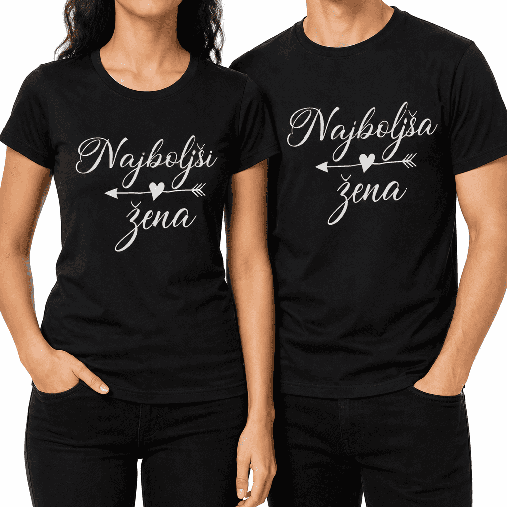 Majice (komplet) Najboljša žena in mož