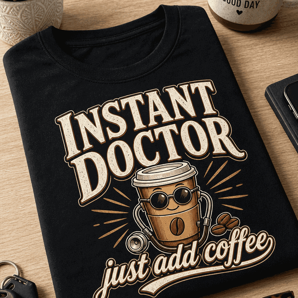 Majica instant zdravnik, samo dodaj kavo
