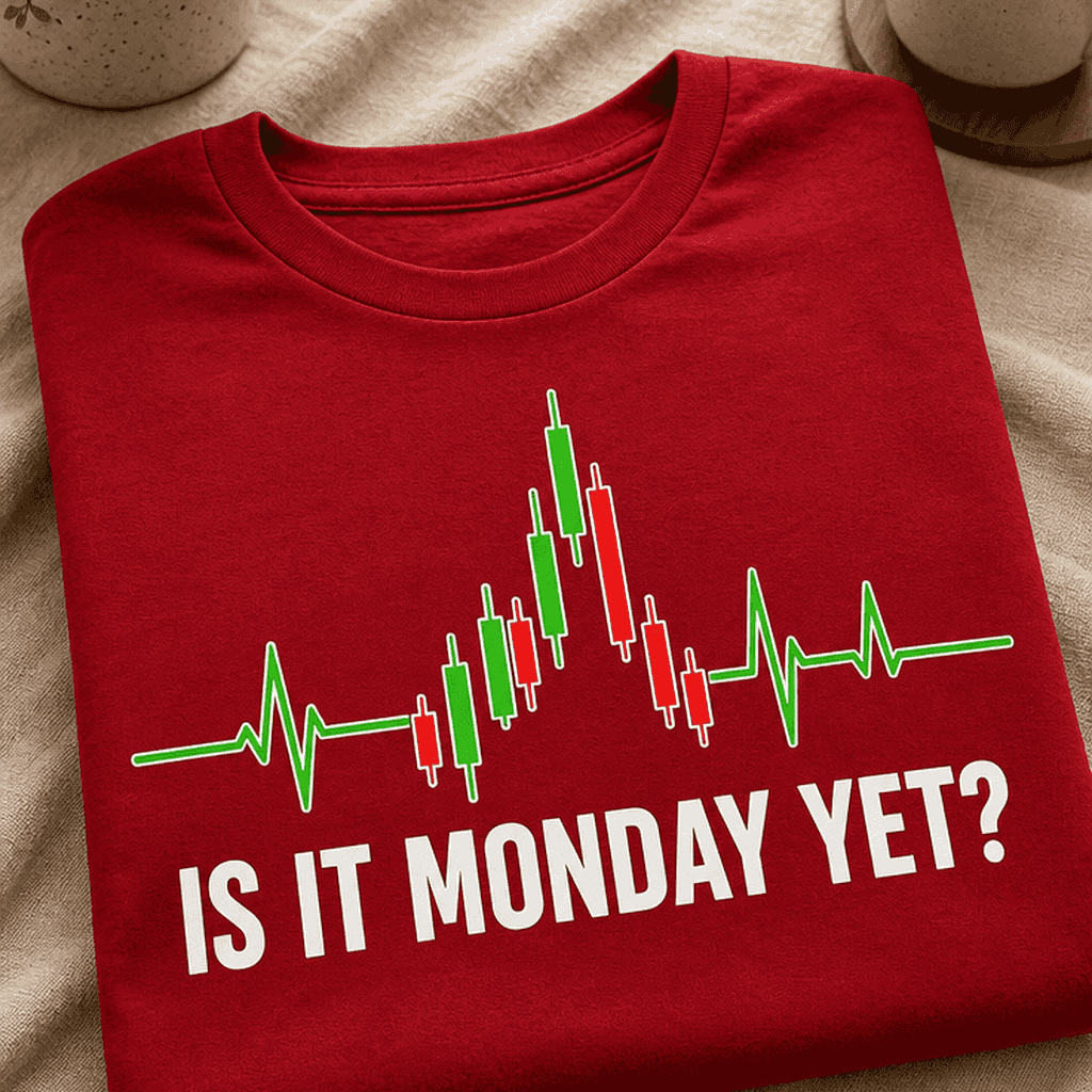 Majica za traderje in borzne navdušence - IS IT MONDAY YET?