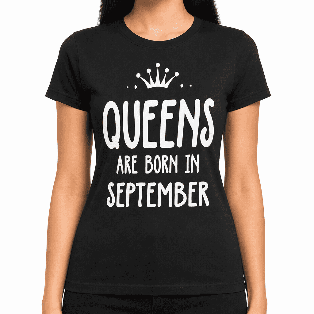 Majica Queens are born in mesec (po želji)