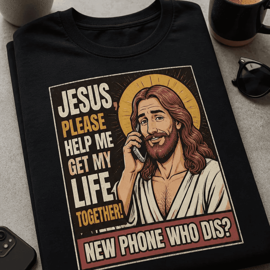 Majica črni humor: Jezus, pomagaj mi urediti življenje