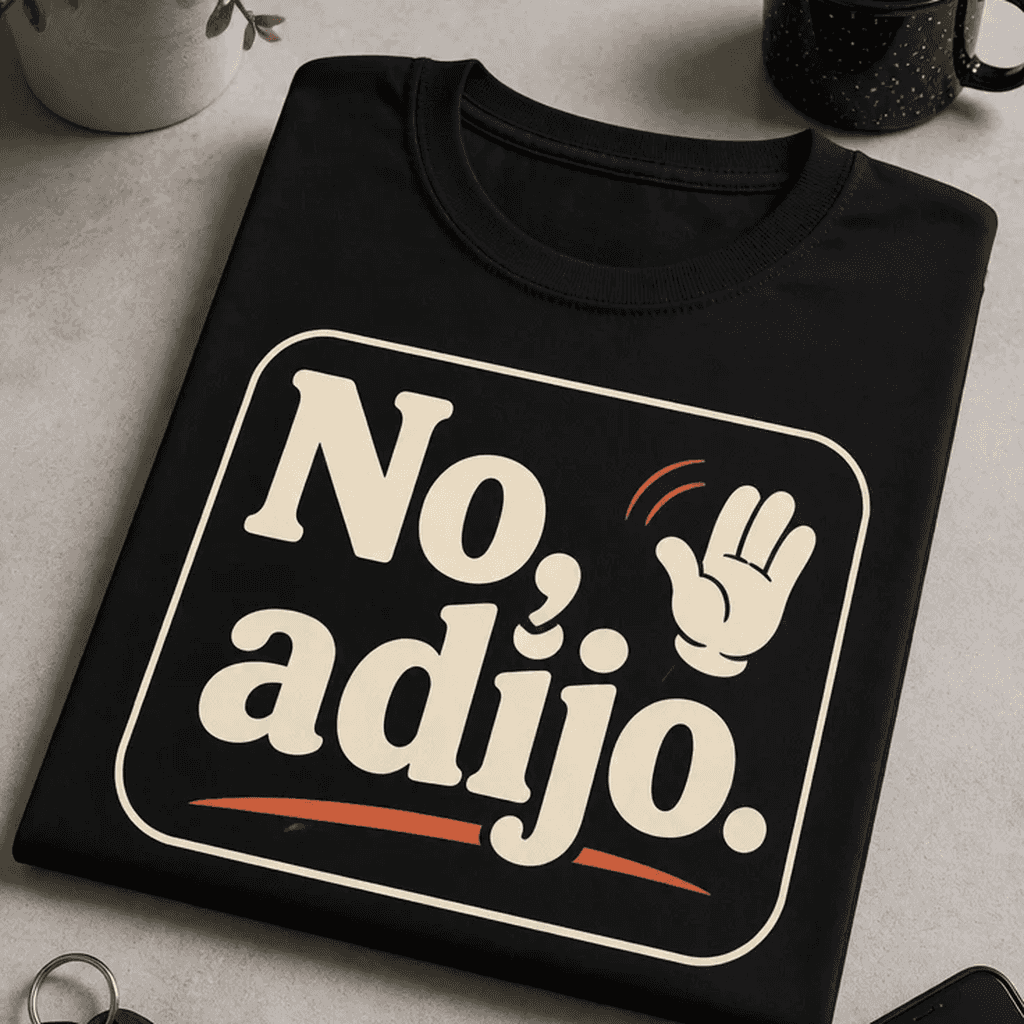 Majica No, adijo. | smešen tipografski potisk