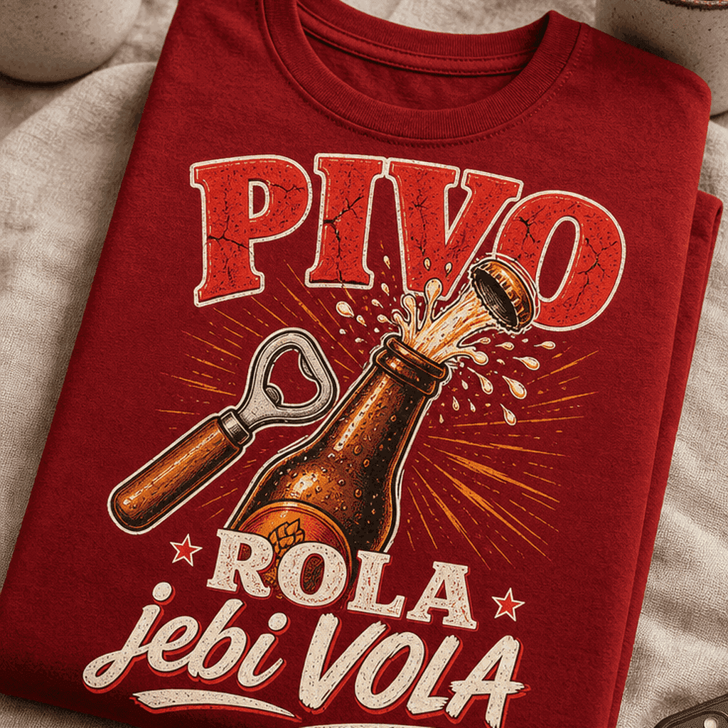 Majica za ljubitelje piva - Pivo rola jebi vola
