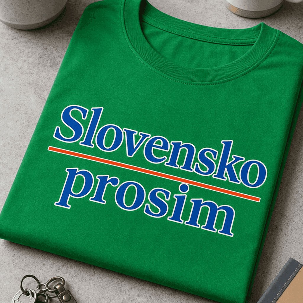Majica za vse, ki cenijo slovenski jezik - Slovensko prosim