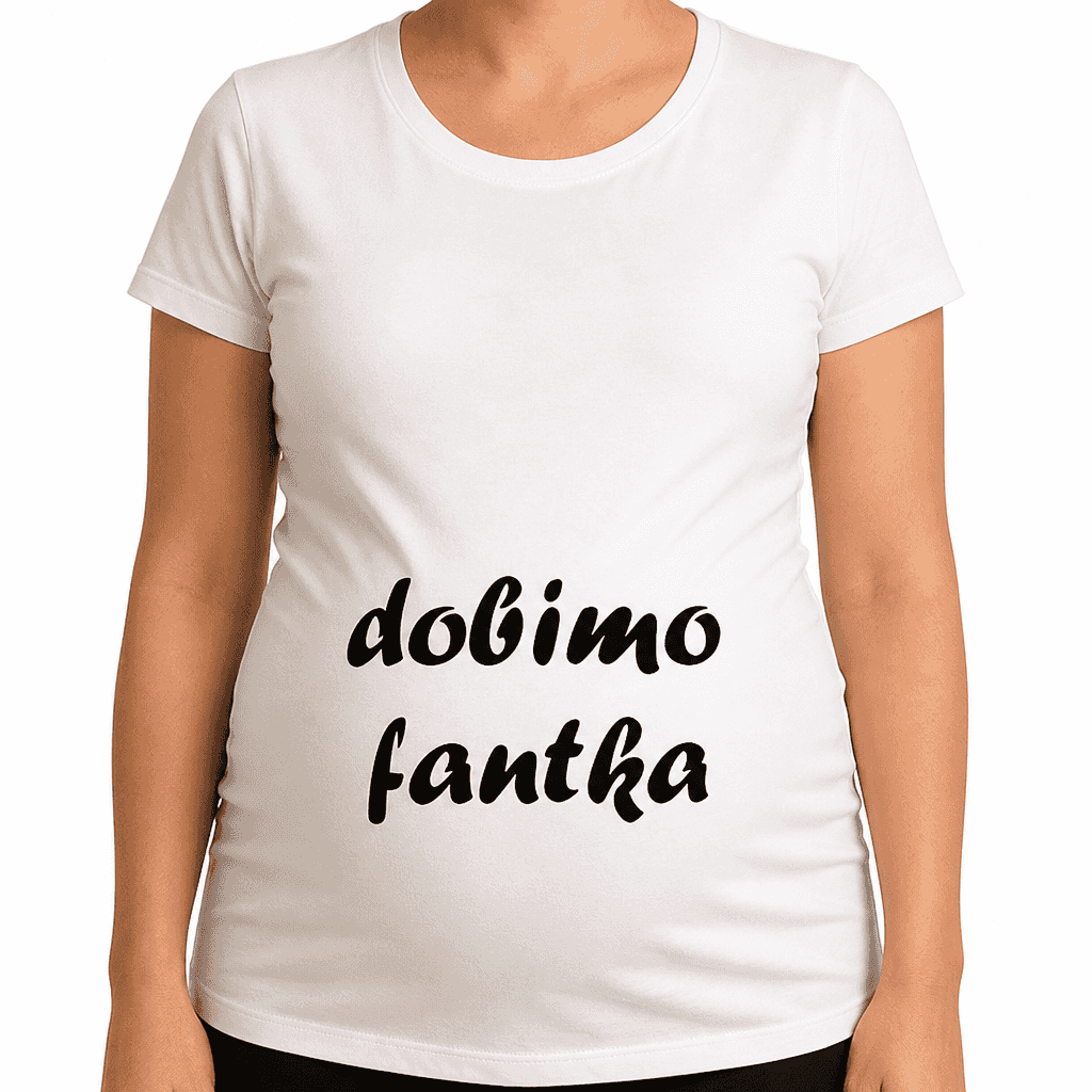 Majica za nosečnice dobimo fantka
