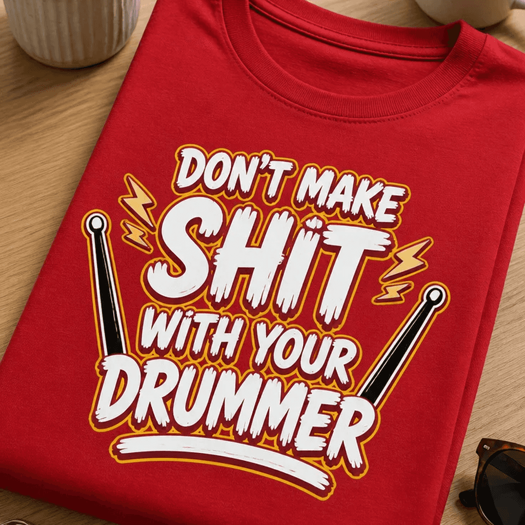 Majica za bobnarje - DON'T MAKE SHIT WITH YOUR DRUMMER
