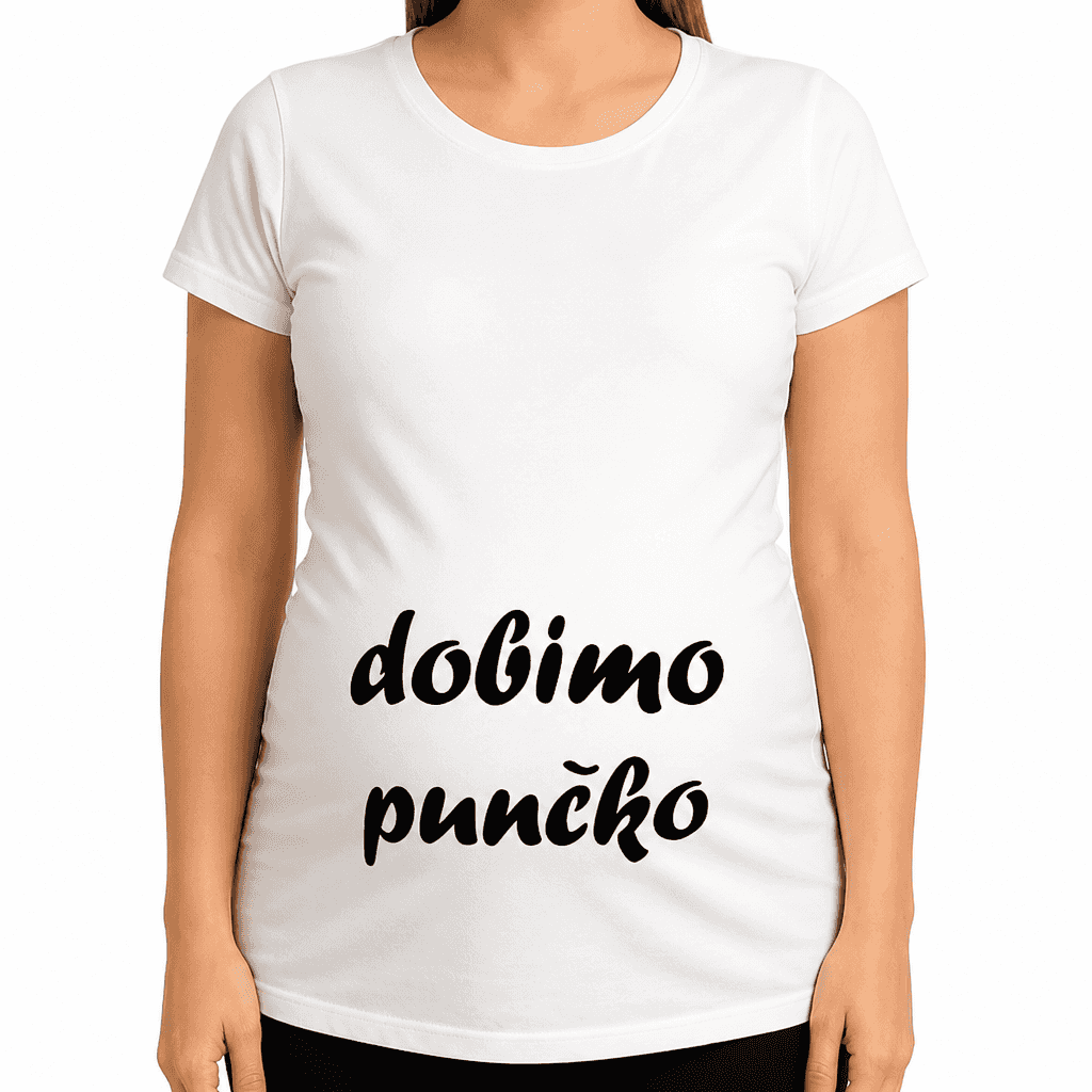 Majica za nosečnice dobimo punčko