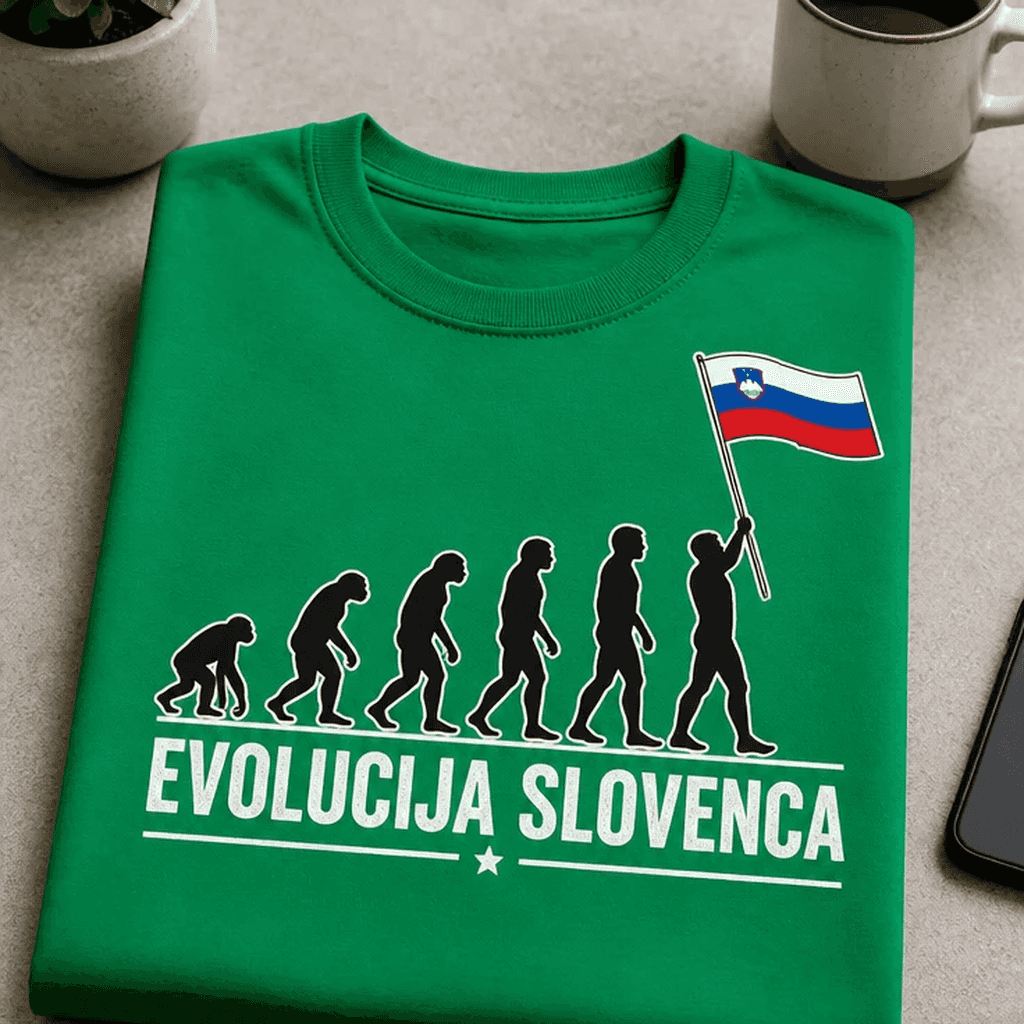 Majica za domoljube - evolucija s slovensko zastavo
