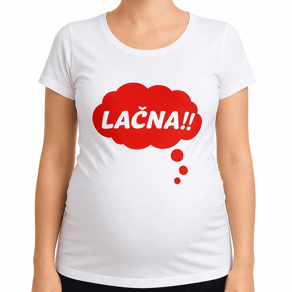 Majica za nosečnice Lačna