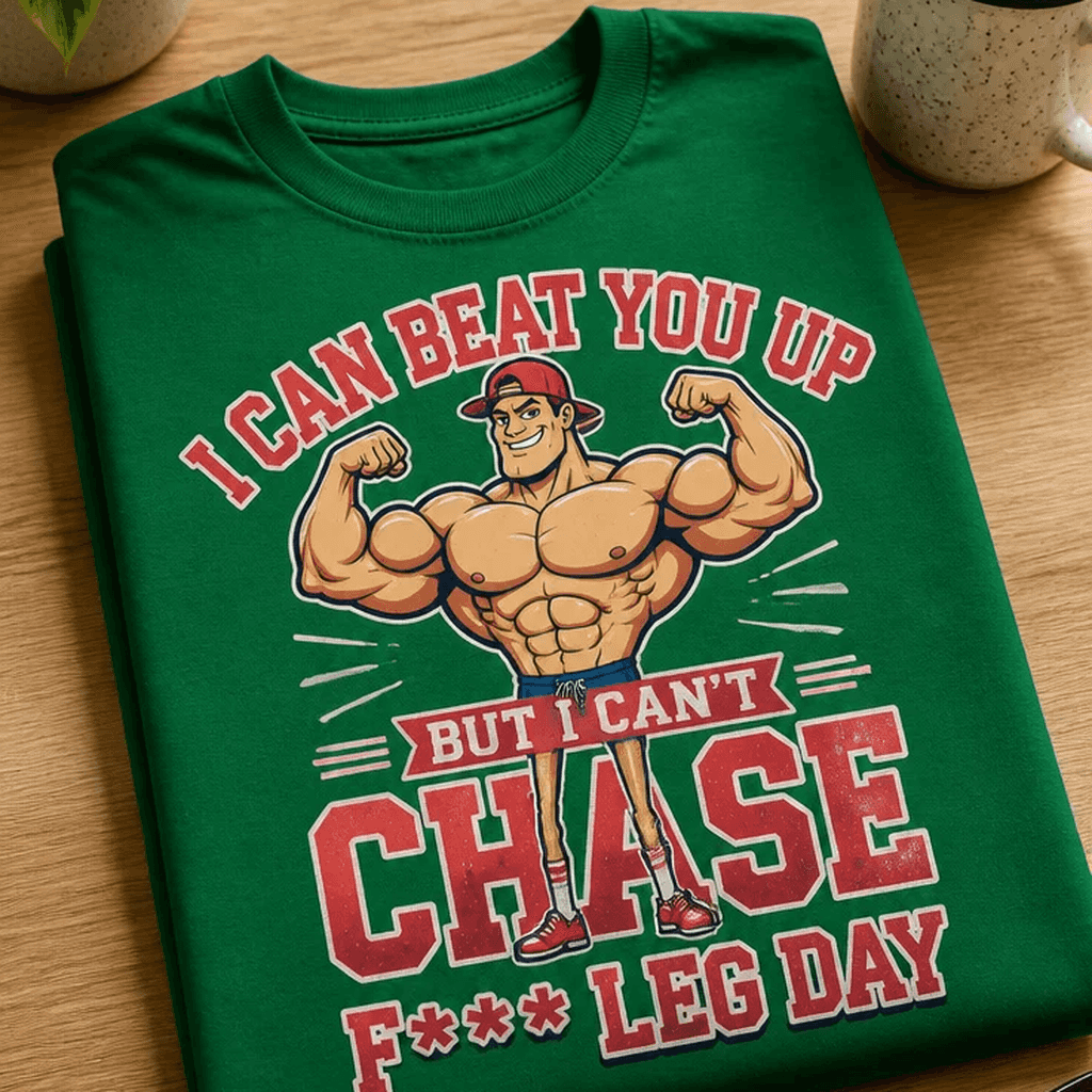 Majica za fitnes navdušence - lahko te premlatim, nog pa ne