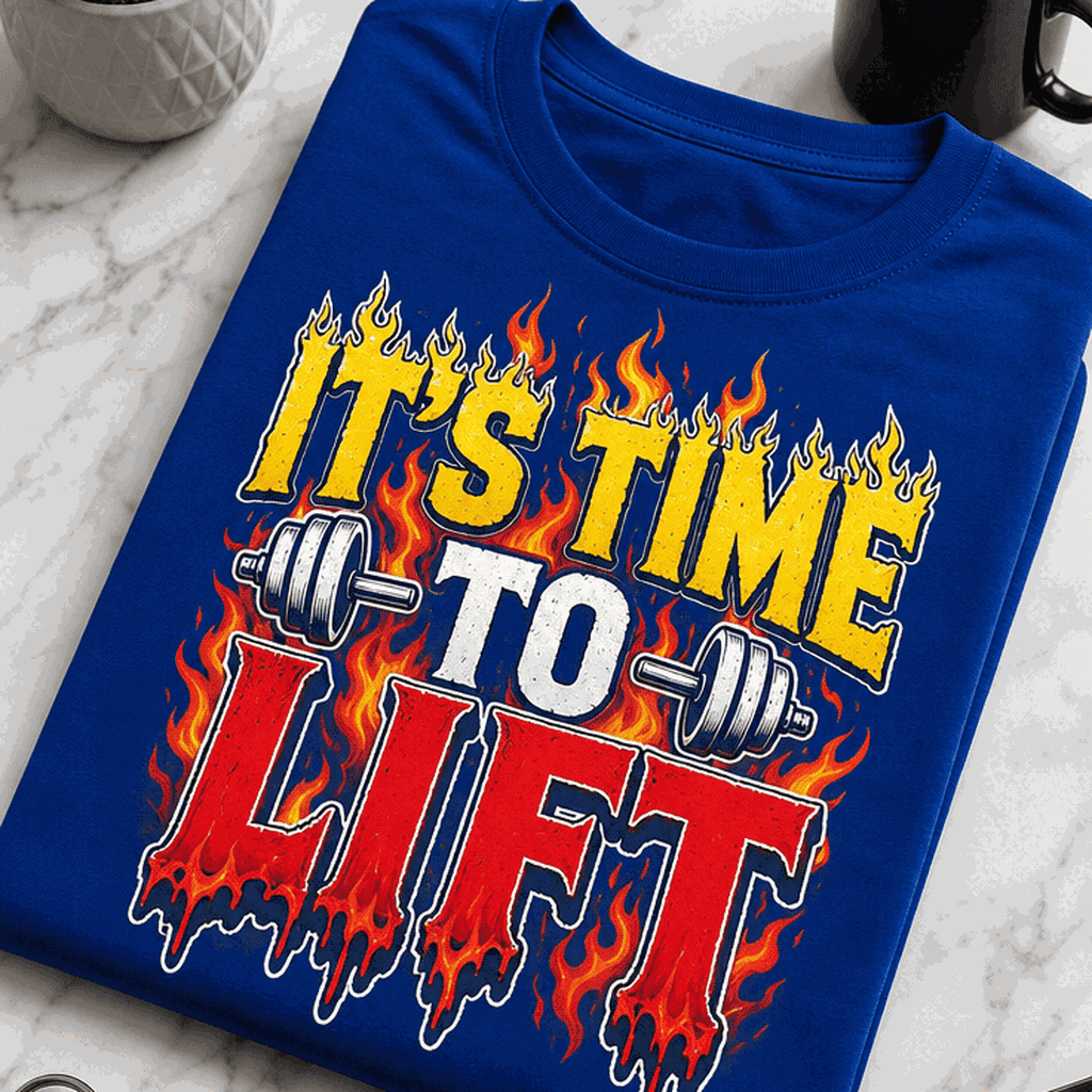 Majica za fitnes navdušence - It's time to lift