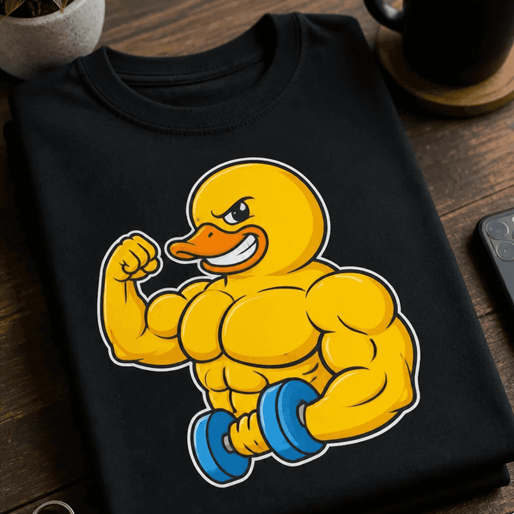 Majica za fitnes navdušence - nabildana račka