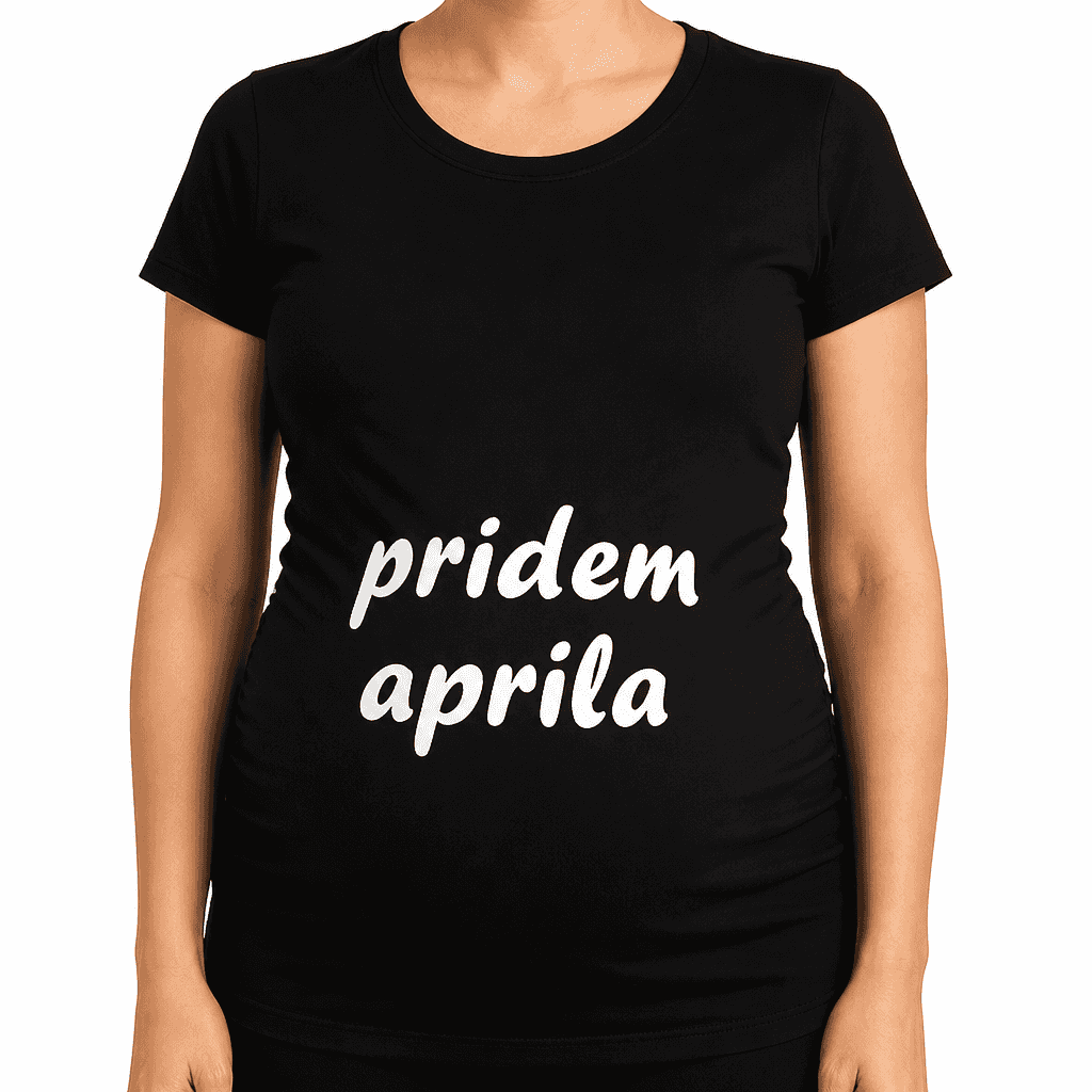 Majica za nosečnice pridem aprila