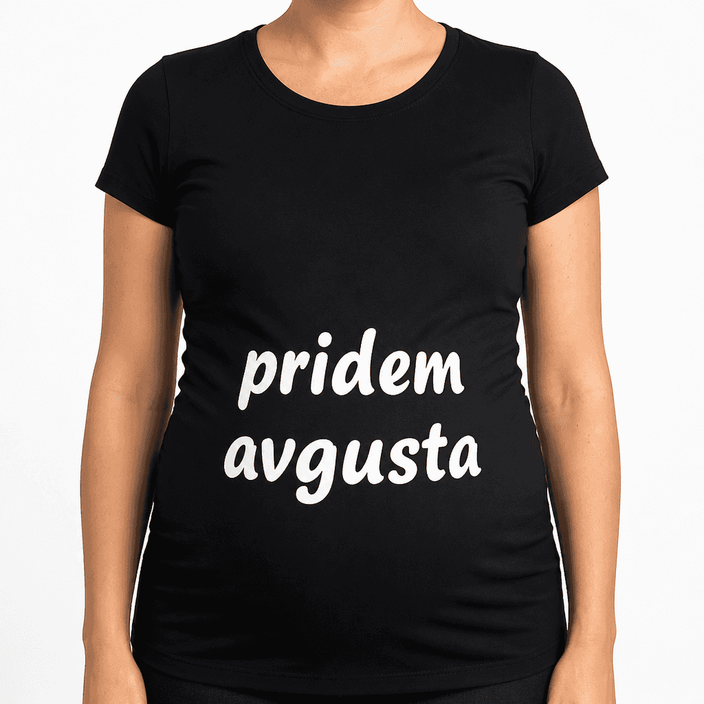 Majica za nosečnice pridem avgusta