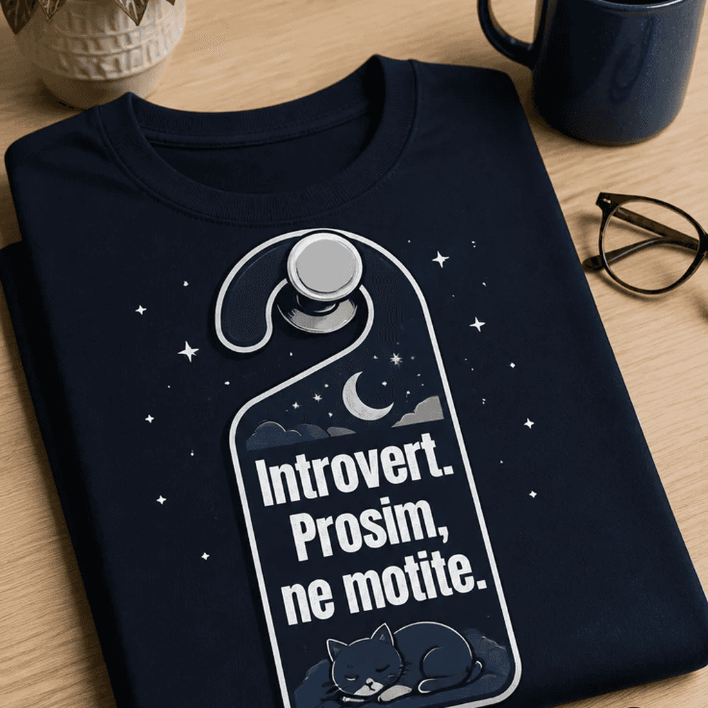 Majica za introverte – Introvert. Prosim, ne motite.