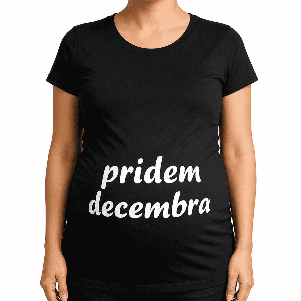 Majica za nosečnice pridem decembra