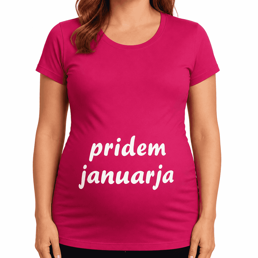 Majica za nosečnice pridem januarja