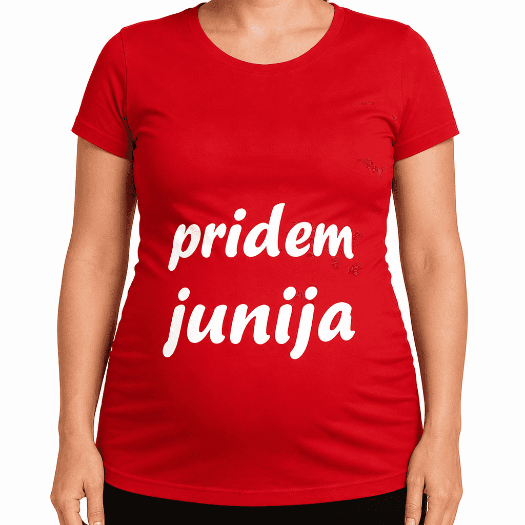 Majica za nosečnice pridem junija