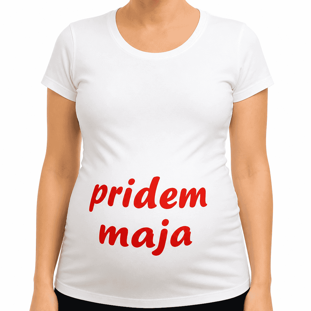 Majica za nosečnice pridem maja