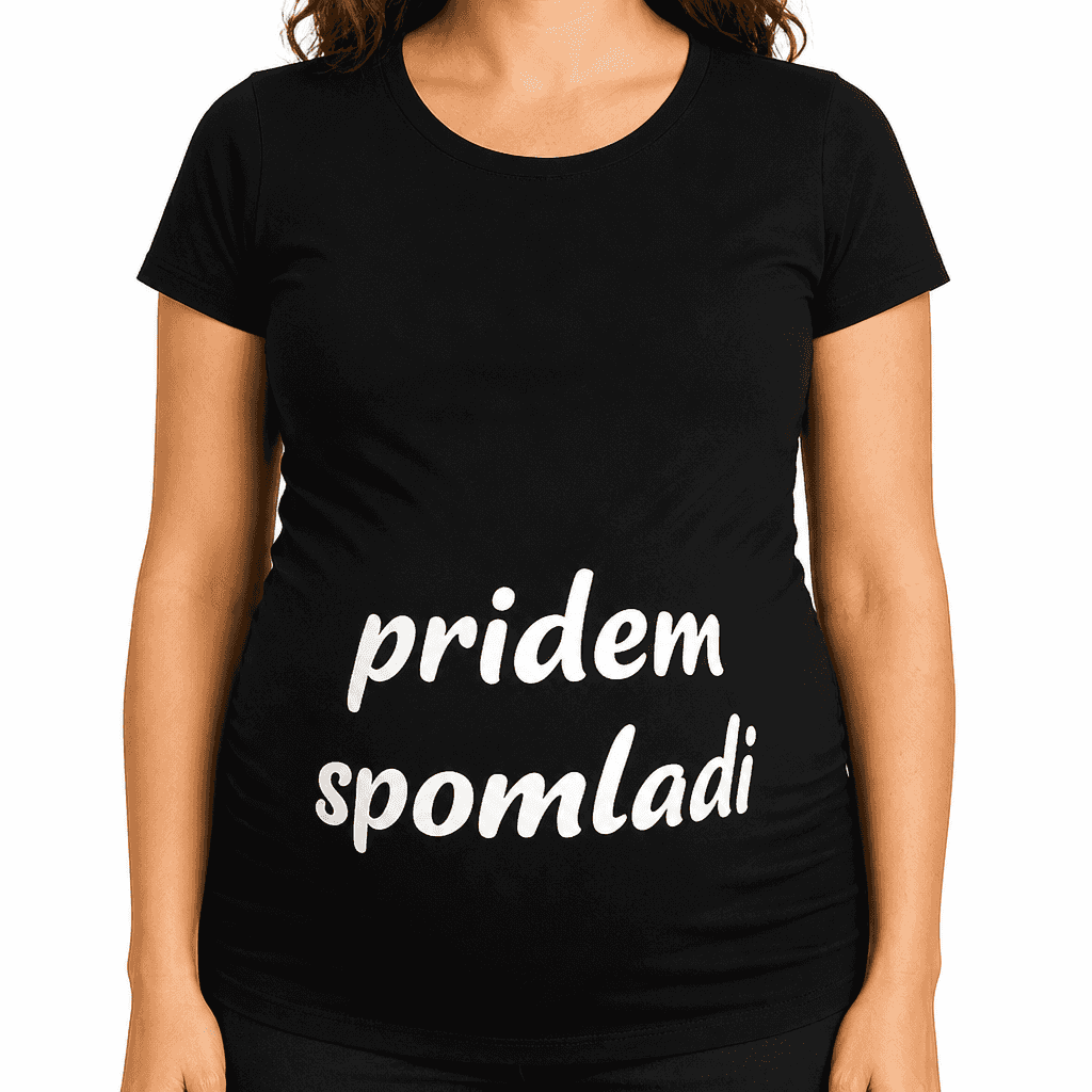 Majica za nosečnice pridem spomladi
