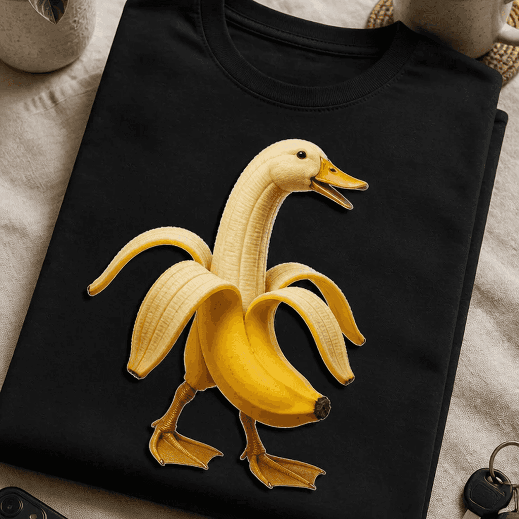 Majica za ljubitelje absurdnega humorja - bananasta račka