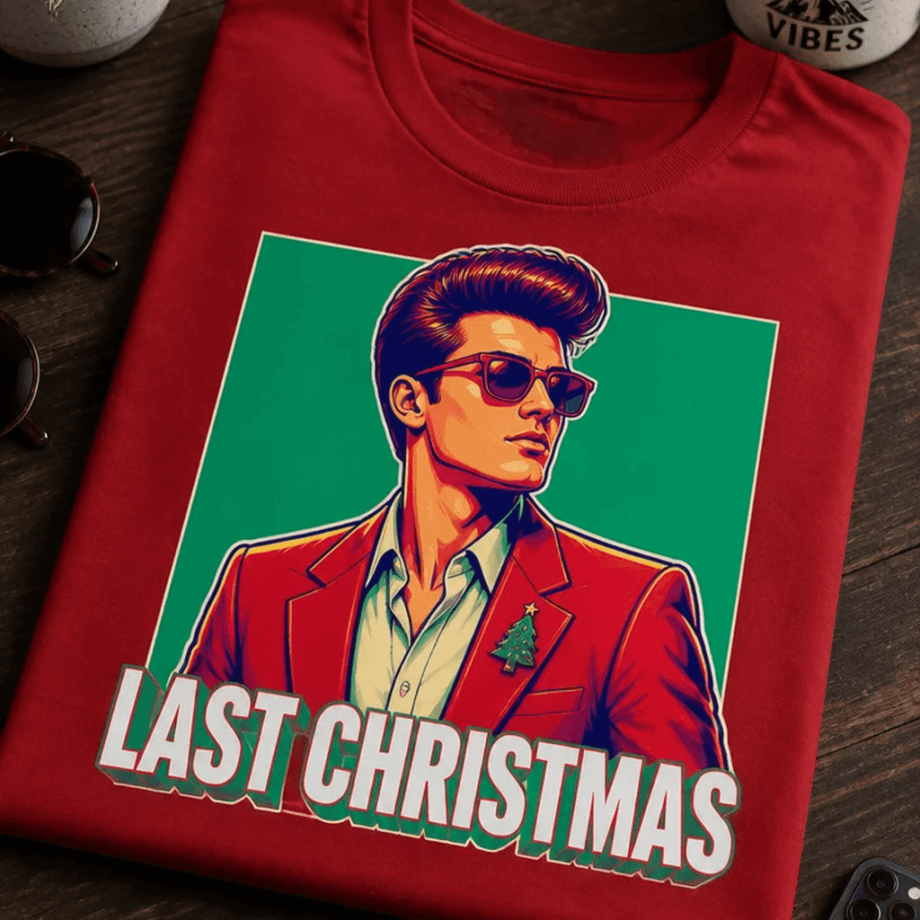Majica za ljubitelje božičnega humorja - LAST CHRISTMAS