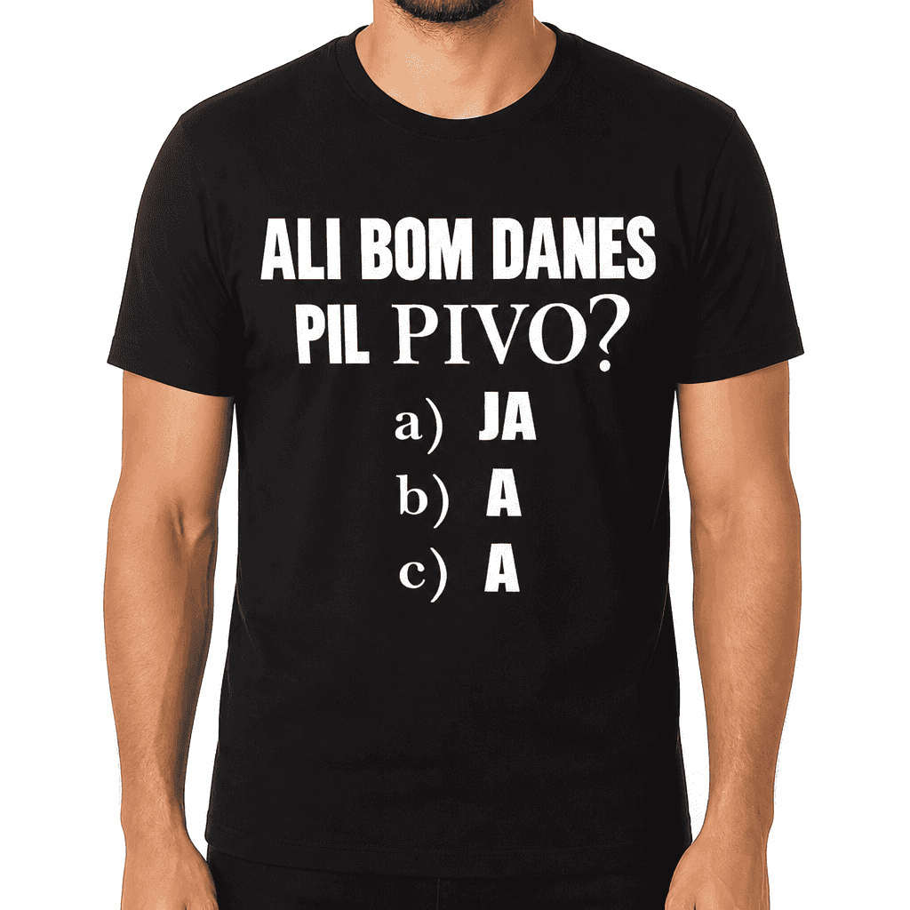 Smešna majica ali bom danes pil pivo?