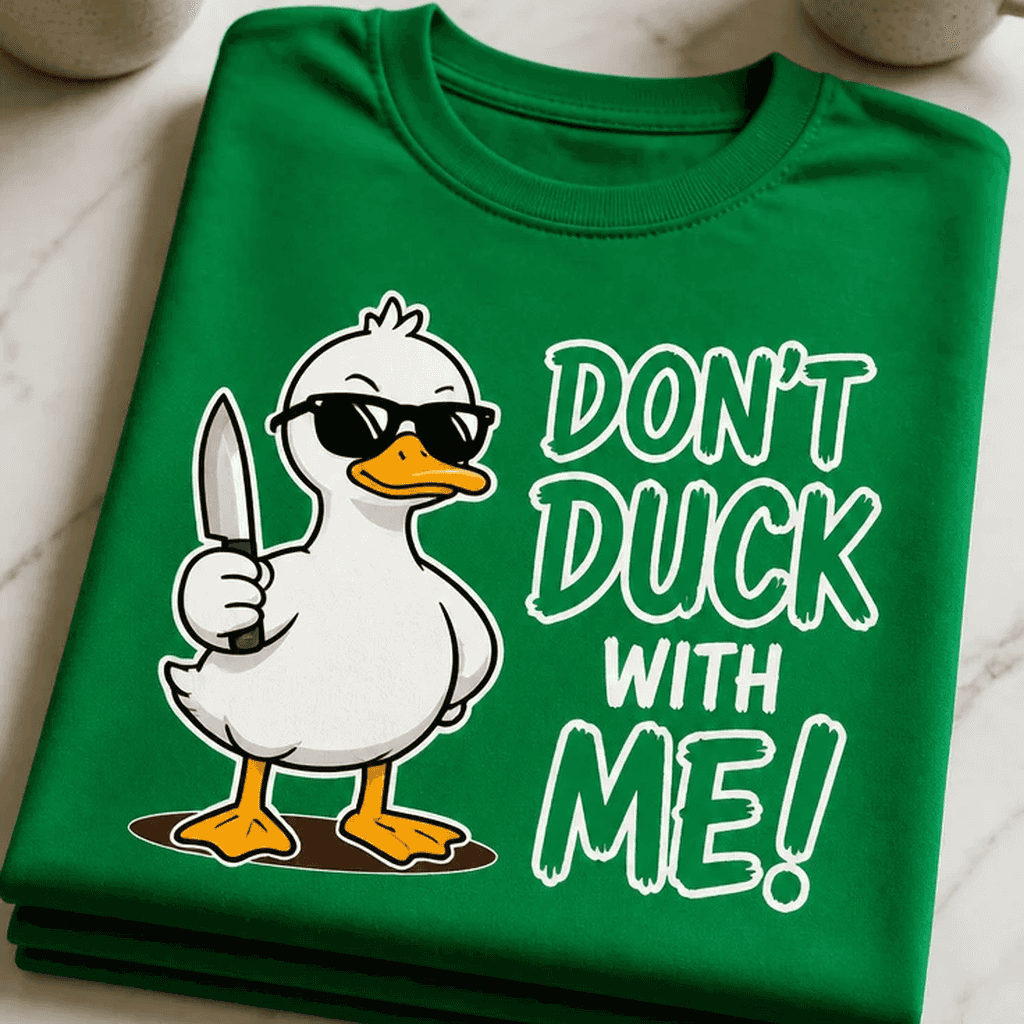 Majica za ljubitelje črnega humorja - DON'T DUCK WITH ME!