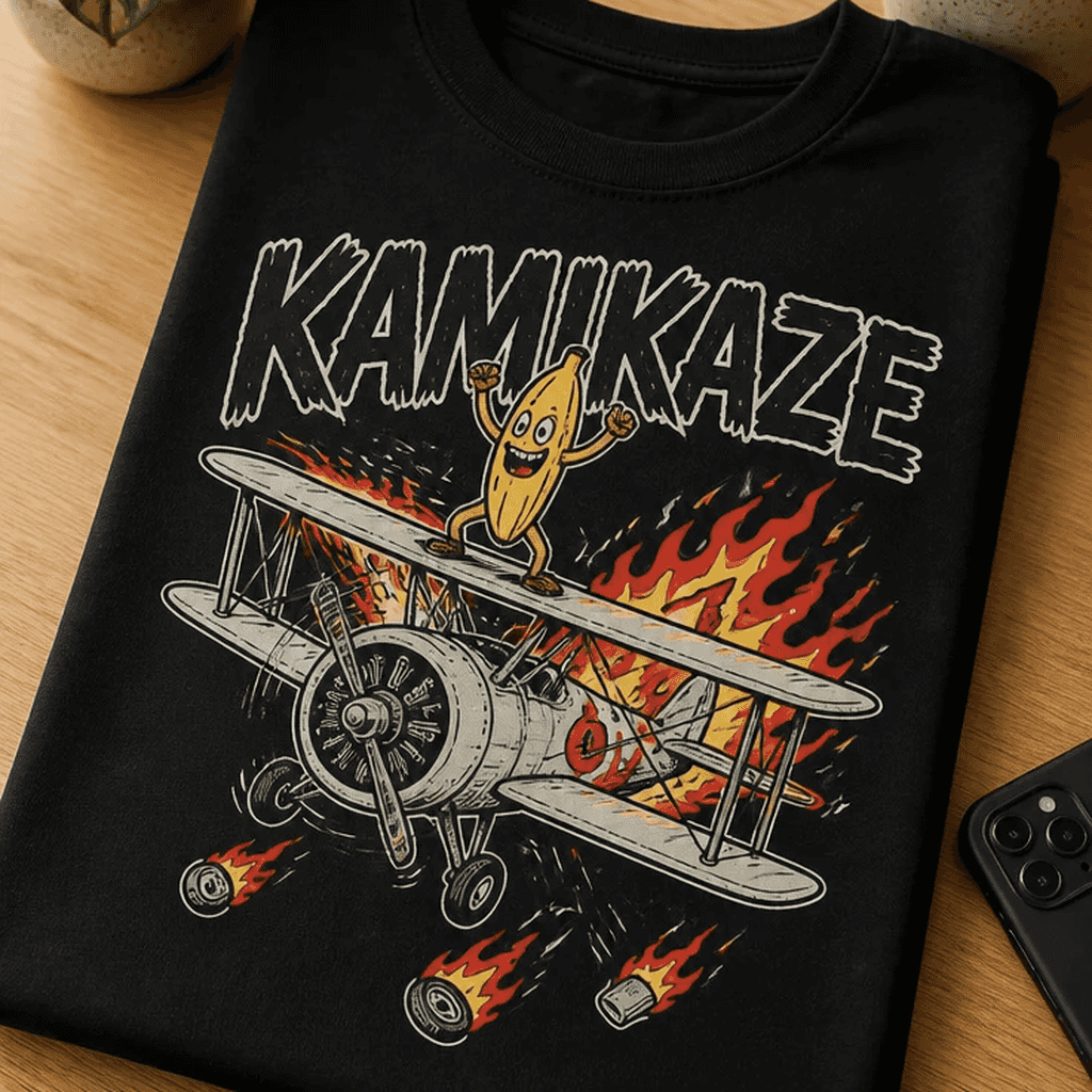 Majica za ljubitelje črnega humorja - KAMIKAZE
