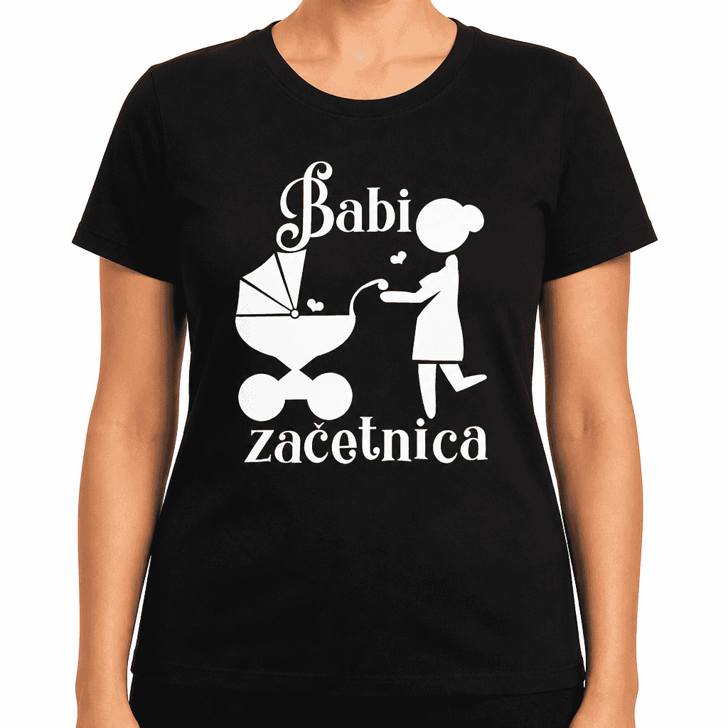 Smešna majica babi začetnica