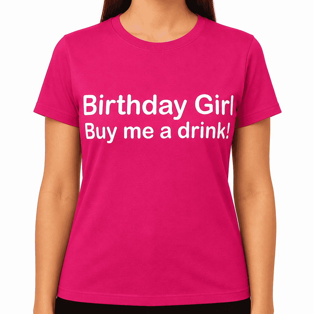 Smešna majica Birthday Girl Buy me a drink!